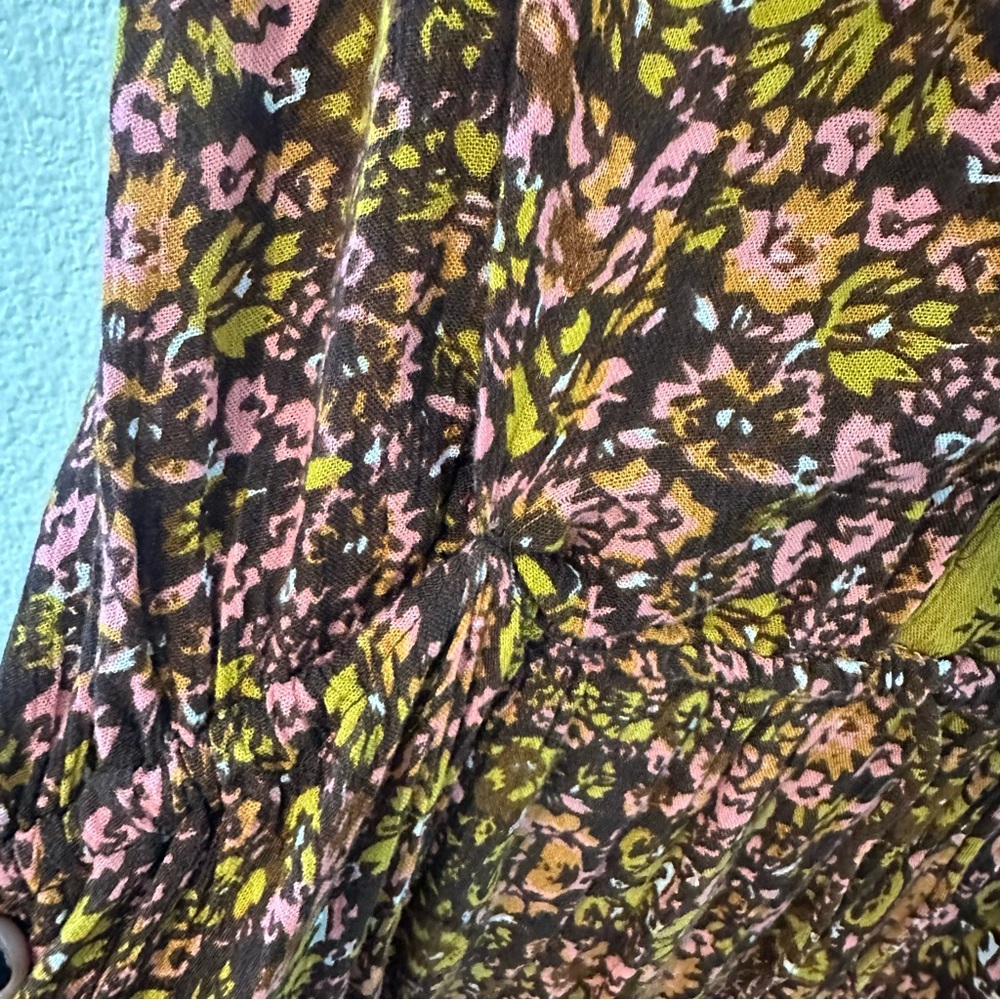 Rebellion Boho Hippie Floral Women’s Bell Sleeve Dress - Picture 9 of 9